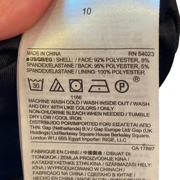 Banana Republic Navy Laser-Cut Pencil Skirt, Size 10 - Picture 7 of 8